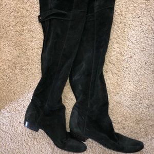 Joie knee-high black suede boots 36 36.5